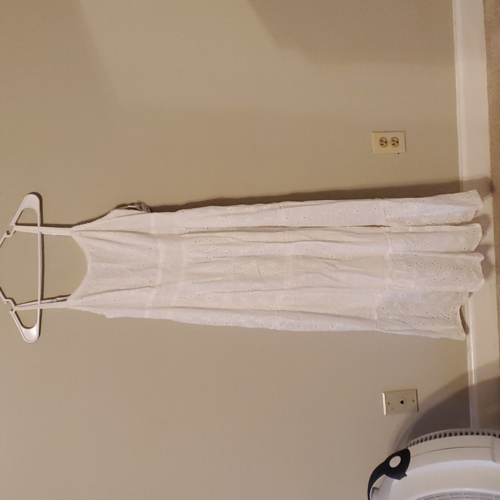 Magic white cotton dress L